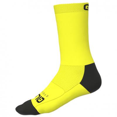 ALE Al&eacute; - Team Socks - Chaussettes de cyclisme taille 44-47 - L, jaune