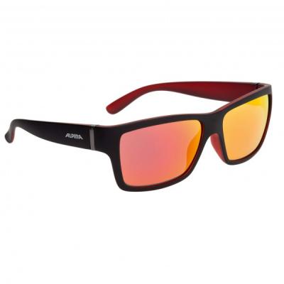 ALPINA  Unisexe - Adultes, KACEY Sonnebrille, black matt-red, One Size
