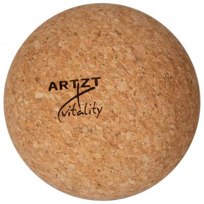 ARTZT VITALITY  - Kork Massageball - Rouleau de massage des fascias taille 7,5 cm, beige