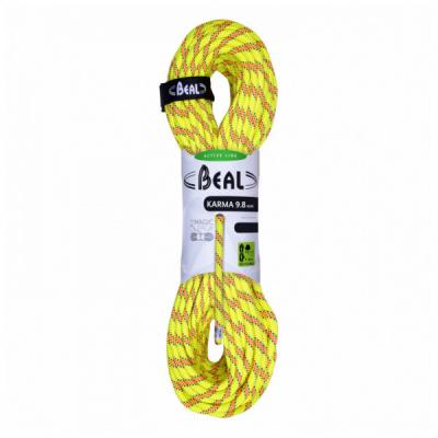 BEAL  Corde escalade Karma 9.8mm X 80m Yellow Jaune Unique