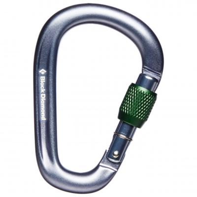 BLACK DIAMOND Mousqueton a vis  pearlock gris