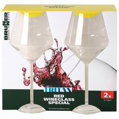BRUNNER  - Set Red Wineglass Riserva - Tasse taille 72 cl, blanc