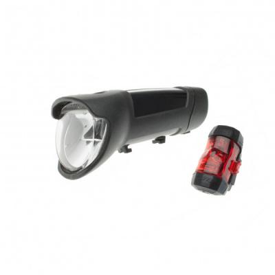 BUSCH&MULLER Busch + M&uuml;ller IXON Fyre + IXXI - Kit &eacute;clairage v&eacute;lo - rouge/noir