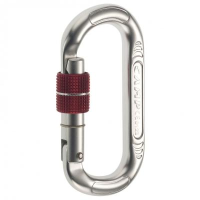 C.A.M.P.  - Oval Compact Lock - Mousqueton &agrave; vis gris/blanc 