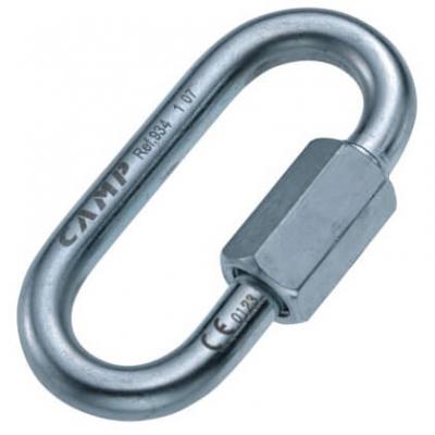 CAMP  Mousqueton escalade Maillon Oval 10mm Zingue Gris Unique