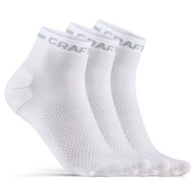 CRAFT  - Core Dry Mid Sock 3-Pack - Chaussettes White - 34 - 36