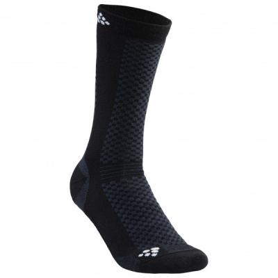 CRAFT  Warm Mid Socks 2 Pairs Noir EU 34-36 Homme
