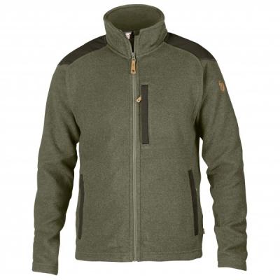 FJALLRAVEN Fj&auml;llr&auml;ven - Buck Fleece - Polaire homme Laurel Green / Deep Forest - S