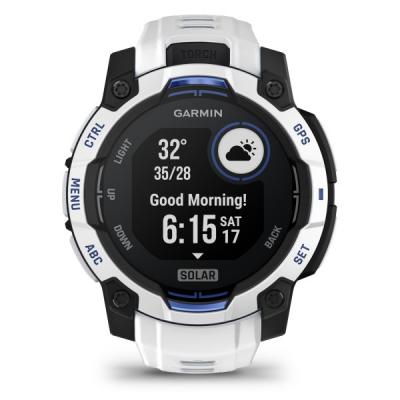 GARMIN  - Instinct 3 Solar 45 - Montre multifonction noir/blanc