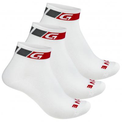 GRIPGRAB Lot de 3 paires de chaussettes basses  classic low cut blanc