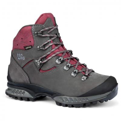 HANWAG  - Tatra II Lady GTX - Chaussures trekking femme Asphalt / Dark Garnet - 37.5