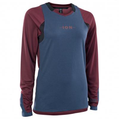 ION Maillot manches longues  scrub amp rouge femme