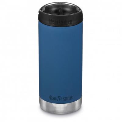 KLEAN KANTEEN  Tkwide 16oz With Caf&eacute; Cap Insulated Thermal Bottl Bleu