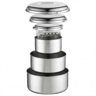 MSR  - Alpine 4 Pot Set - Popote taille 1 l / 2 l / 3 l, gris
