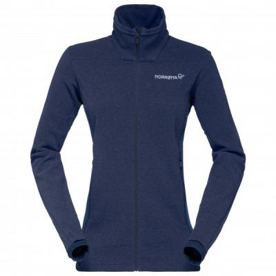NORRONA Norr&oslash;na - Women's Falketind Warm1 Jacket - Veste polaire taille M, bleu 