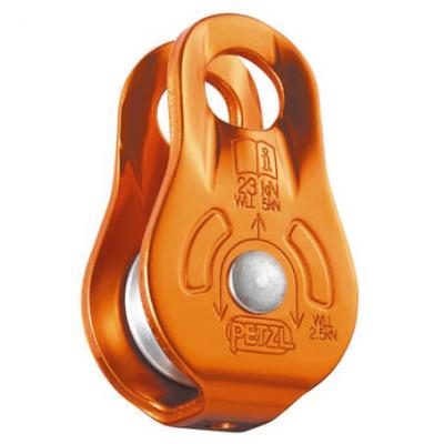PETZL  - FIXE - Poulie simple &agrave; flasques fixes - Orange