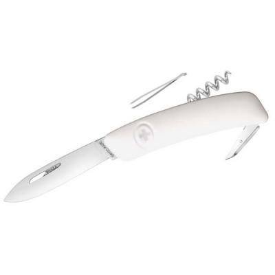 SWIZA  - Schweizer Messer D01 AB - Couteau taille 7,5 cm, blanc