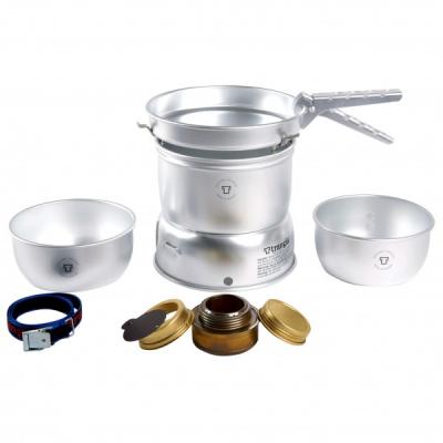 TRANGIA  s&eacute;rie 27 set de cuisine antiadh&eacute;sifs avec br&ucirc;leur &agrave; alcool