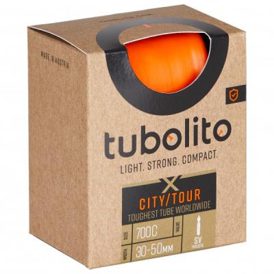 TUBOLITO  X-tubo City/tour Presta 42 Mm Inner Tube Orange 700 / 30-50