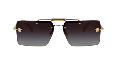 VERSACE Lunettes de soleil  Ve2245 col. 10028g Femme Carr&eacute; Or