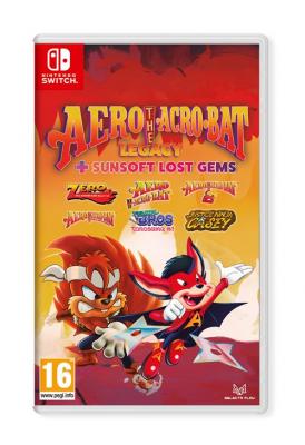 JUST FOR GAMES Aero The Acro-Bat Legacy + Sunsoft Lost Gems Nintendo Switch - Neuf