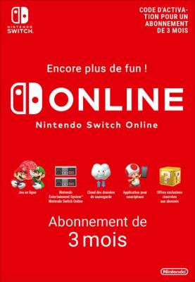 EPAY DIGITAL Code de t&eacute;l&eacute;chargement Nintendo Switch Online : 3 mois d'abonnement 