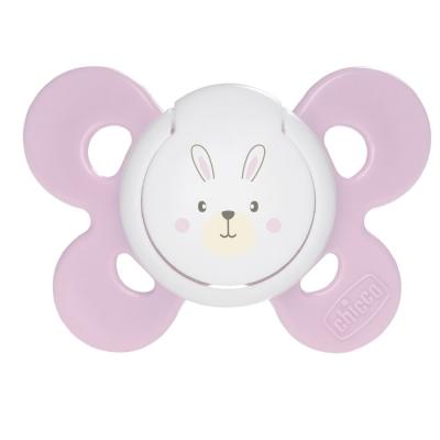 CHICCO  74931110000 sucette physio comfort silicone - rose - 0-6m