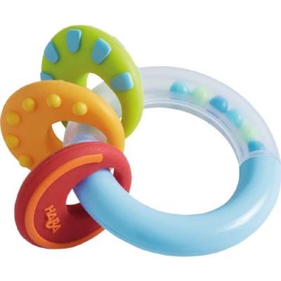  Haba anneau de dentition Noppi 8 cm bleu