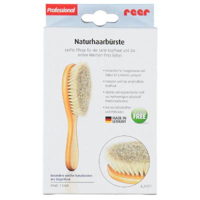 REER  81165 Brosse &Agrave; Cheveux Et Peigne Enfants Brosse Et Peigne &Agrave; Cheveux Blanc, Bois