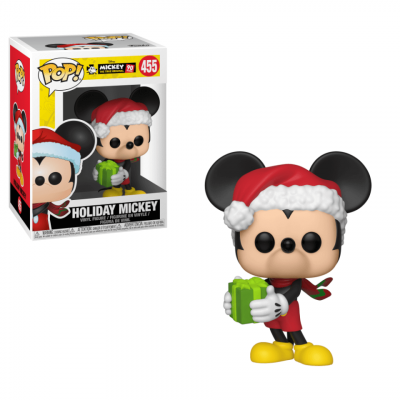  Figurine Disney - Mickey 90th Anniversary - Holiday Mickey Pop 10cm