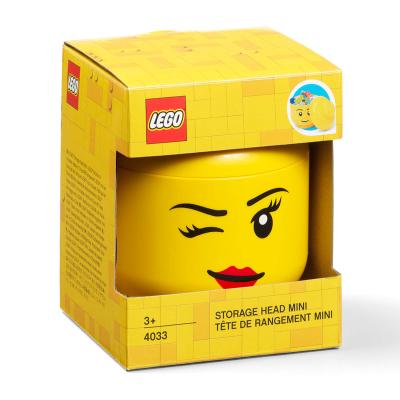 Room Copenhagen 40331727 Rangement Lego Mini en Forme de t&ecirc;te, Winking