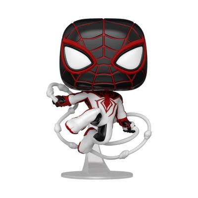 FUNKO Marvel 's Spider-Man - Figurine POP! Miles Morales Track Suit 9 cm