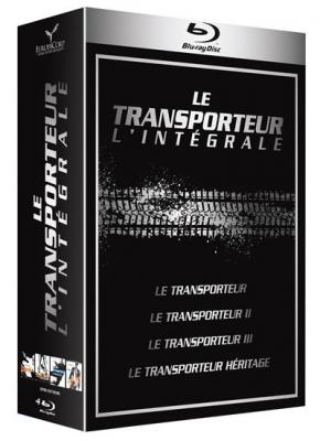 Coffret Le Transporteur L'int&eacute;grale 1 &agrave; 4 Blu-ray