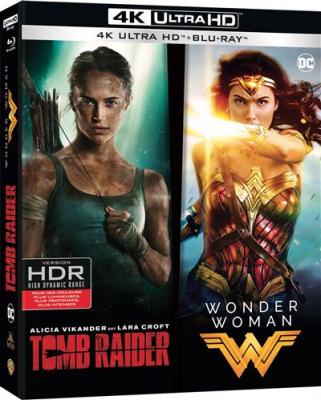 Coffret Tomb raider Wonder Woman Blu-ray 4K Ultra HD