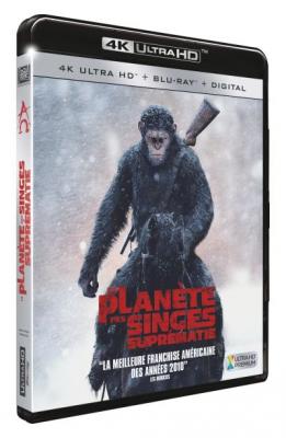 La Plan&egrave;te des Singes Supr&eacute;matie Blu-ray 4K Ultra HD
