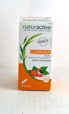 NATURACTIVE  Guarana 60 G&eacute;lules - Bo&icirc;te 60 g&eacute;lules