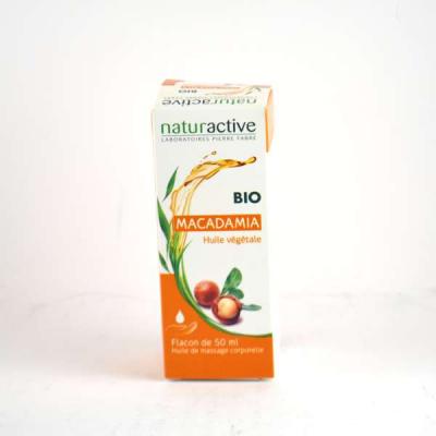 NATURACTIVE  Huile v&eacute;g&eacute;tale macadamia bio flacon 50ml