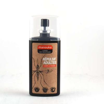 MANOUKA  Lotion Anti Moustiques Visage et Corps Adulte 75ml 