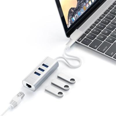  Hub USB Satechi HUB USB-C 4 EN 1 SILVER