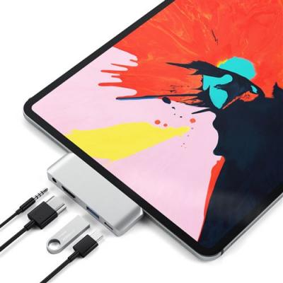 SATECHI  Adapteur USB C Mobile Pro - Hub iPad Pro - Gris