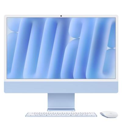 iMac 24'' ecran retina 4,5K 512GO SSD 24 GO RAM Puce M4 CPU 10 coeurs GPU 10 coeurs Bleu