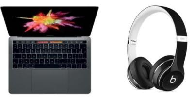 Apple MacBook Pro 13.3'' Retina avec Touch Bar 256 Go SSD 8 Go RAM Intel Core i5 bic&oelig;ur &agrave; 2.9 GHz Gris Sid&eacute;ral + Casque Beats Solo 2 Edition Luxe Noir 