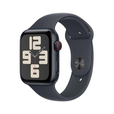 Apple Watch SE GPS + Cellular 44 mm Bo&icirc;tier en Aluminium Minuit avec Bracelet Sport Minuit S/M 