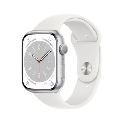 Montre connect&eacute;e Apple Watch 8 Silver GPS 45MM