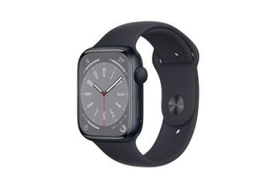 Apple Watch Series 8 GPS Bo&icirc;tier en Aluminium Minuit de 41 mm avec Bracelet Sport Minuit