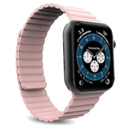 PURO Bracelet en silicone pour Apple Watch 38-41mm  Icon Link Rose 