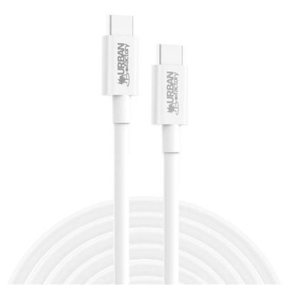 URBAN FACTORY C&acirc;ble  usb type c vers usb type c 2 m blanc FC-1-16240607
