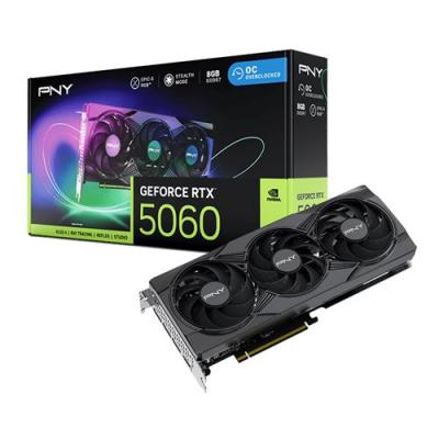 PNY  GeForce RTX 5060 8GB ARGB Overclocked Triple Fan - Neuf