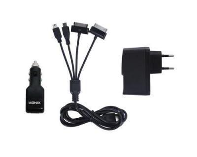 KONIX Chargeur Secteur + Chargeur Voiture  Universels 