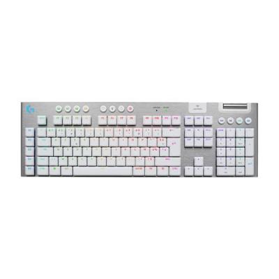 LOGITECH Clavier gaming m&eacute;canique sans fil ultra-plat Azerty  G915 X Lightspeed Tactile Blanc 